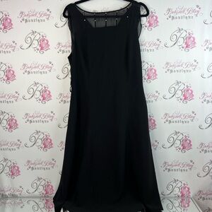 Cleocleo petite dress rhinestone bling cowl neck swoop Black Dress silver detail